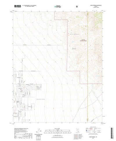United States Geological Survey Horse Springs, NV (2021, 24000-Scale) digital map