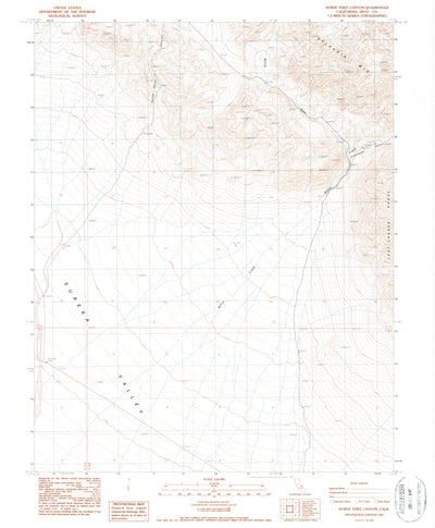 United States Geological Survey Horse Thief Canyon, CA (1987, 24000-Scale) digital map