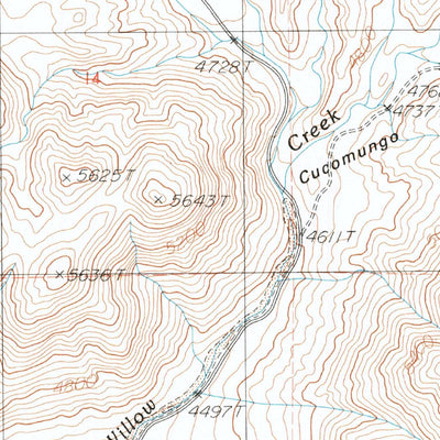 United States Geological Survey Horse Thief Canyon, CA (1987, 24000-Scale) digital map