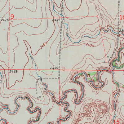 United States Geological Survey Horse Thief Canyon, KS (1970, 24000-Scale) digital map