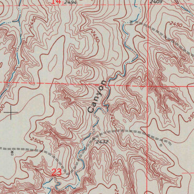 United States Geological Survey Horse Thief Canyon, KS (1970, 24000-Scale) digital map