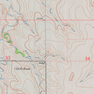 United States Geological Survey Horse Thief Canyon NE, KS (1974, 24000-Scale) digital map