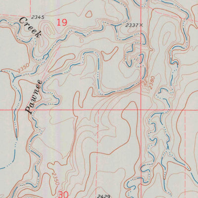 United States Geological Survey Horse Thief Canyon NE, KS (1974, 24000-Scale) digital map