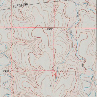 United States Geological Survey Horse Thief Canyon NW, KS (1974, 24000-Scale) digital map