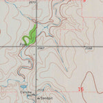 United States Geological Survey Horse Thief Canyon SW, KS (1974, 24000-Scale) digital map