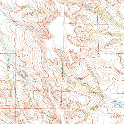 United States Geological Survey Horse Tooth, SD (1983, 24000-Scale) digital map