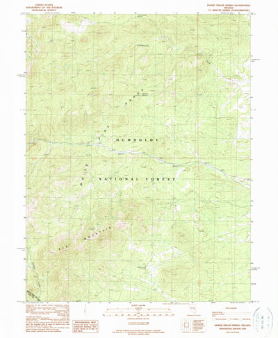 United States Geological Survey Horse Track Spring, NV (1990, 24000-Scale) digital map