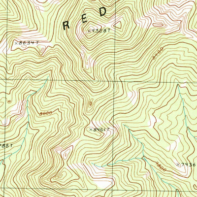 United States Geological Survey Horse Track Spring, NV (1990, 24000-Scale) digital map