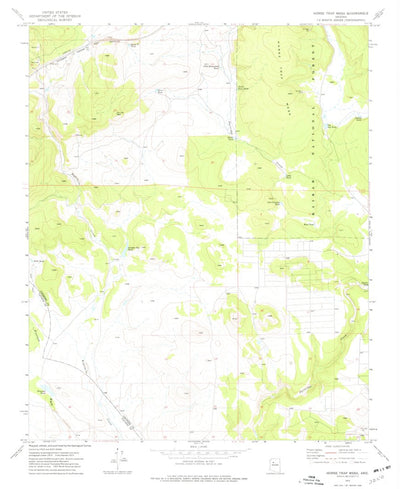 United States Geological Survey Horse Trap Mesa, AZ (1973, 24000-Scale) digital map