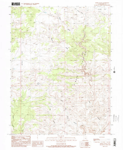 United States Geological Survey Horse Valley, UT (1988, 24000-Scale) digital map