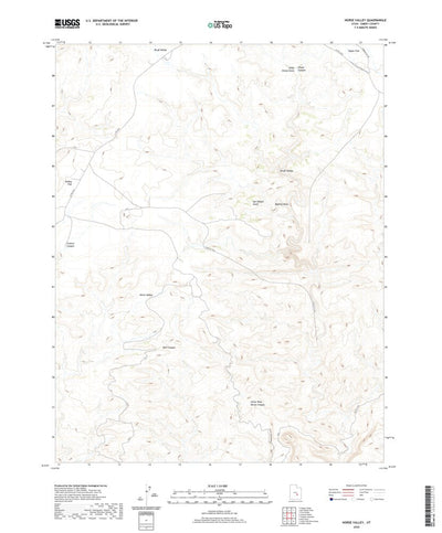 United States Geological Survey Horse Valley, UT (2020, 24000-Scale) digital map