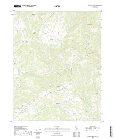 United States Geological Survey Horsecamp Mountain, CA (2021, 24000-Scale) digital map