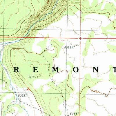 United States Geological Survey Horsefly Mountain, OR (1988, 24000-Scale) digital map