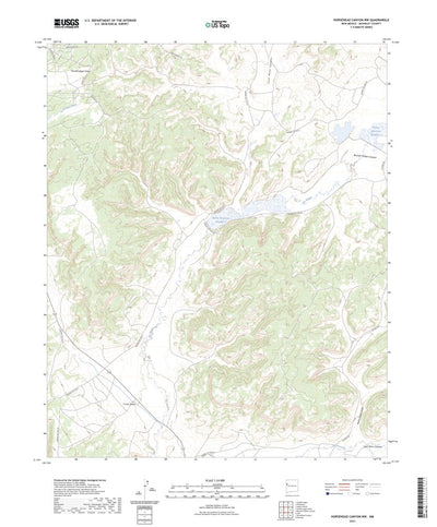 United States Geological Survey Horsehead Canyon NW, NM (2023, 24000-Scale) digital map
