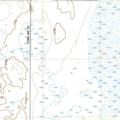 United States Geological Survey Horsehead Lake, ND (2020, 24000-Scale) digital map