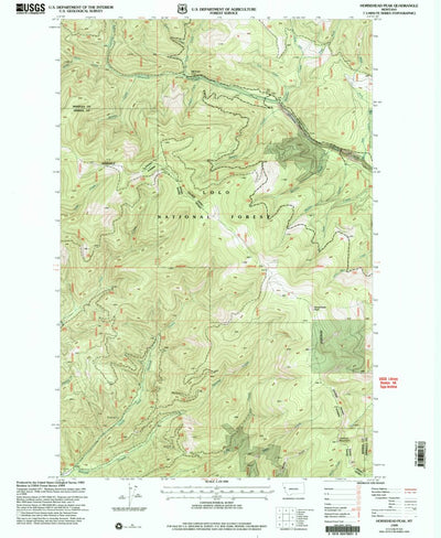 United States Geological Survey Horsehead Peak, MT (1999, 24000-Scale) digital map