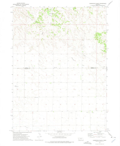 United States Geological Survey Horsehead Ranch, NE (1972, 24000-Scale) digital map