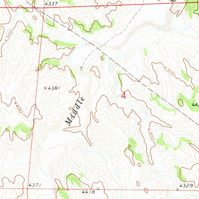 United States Geological Survey Horsehead Ranch, NE (1972, 24000-Scale) digital map