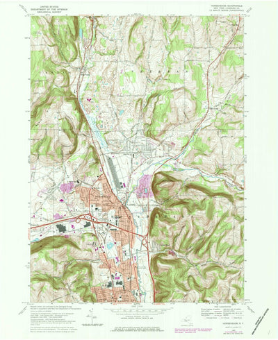 United States Geological Survey Horseheads, NY (1978, 24000-Scale) digital map