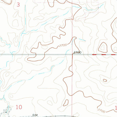 United States Geological Survey Horseshoe Basin, MT (1973, 24000-Scale) digital map