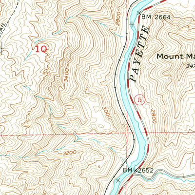 United States Geological Survey Horseshoe Bend, ID (1957, 24000-Scale) digital map