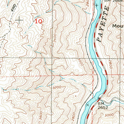 United States Geological Survey Horseshoe Bend, ID (1998, 24000-Scale) digital map