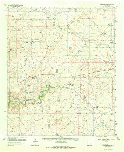 United States Geological Survey Horseshoe Bend, NM (1962, 62500-Scale) digital map