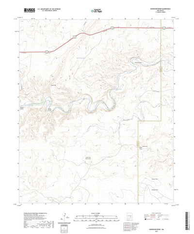 United States Geological Survey Horseshoe Bend, NM (2023, 24000-Scale) digital map