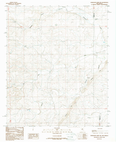 United States Geological Survey Horseshoe Bend NW, NM (1988, 24000-Scale) digital map
