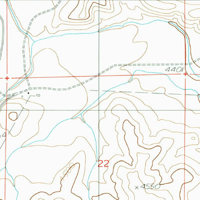 United States Geological Survey Horseshoe Bend NW, NM (1988, 24000-Scale) digital map