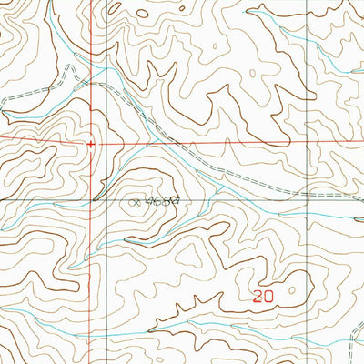 United States Geological Survey Horseshoe Bend NW, NM (1988, 24000-Scale) digital map
