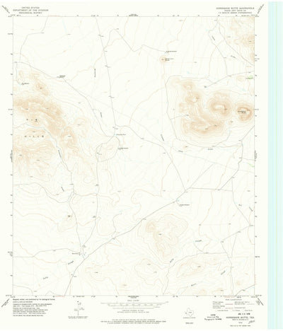 United States Geological Survey Horseshoe Butte, TX (1978, 24000-Scale) digital map