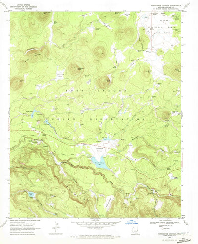 United States Geological Survey Horseshoe Cienega, AZ (1969, 24000-Scale) digital map