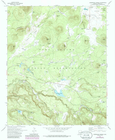 United States Geological Survey Horseshoe Cienega, AZ (1978, 24000-Scale) digital map