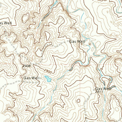 United States Geological Survey Horseshoe Hill, TX-OK (1973, 24000-Scale) digital map