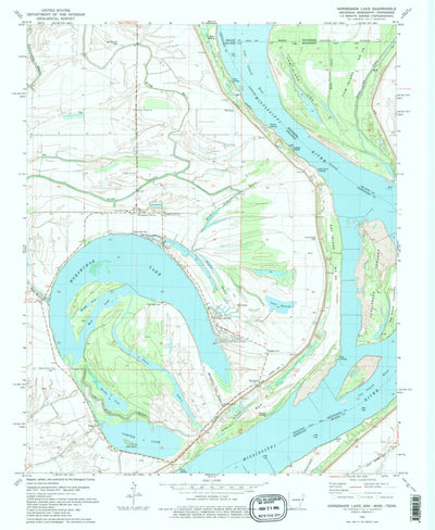 United States Geological Survey Horseshoe Lake, AR-MS-TN (1981, 24000-Scale) digital map