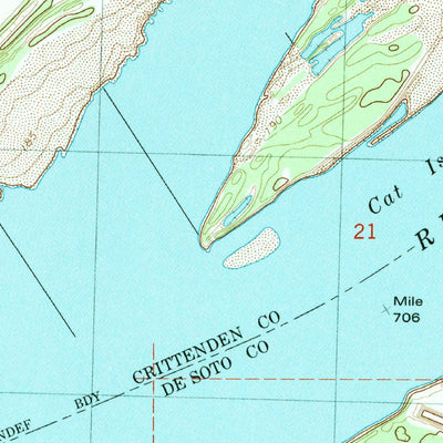 United States Geological Survey Horseshoe Lake, AR-MS-TN (1981, 24000-Scale) digital map