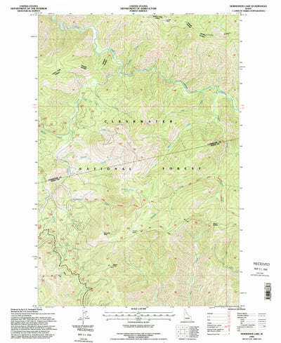 United States Geological Survey Horseshoe Lake, ID (1994, 24000-Scale) digital map