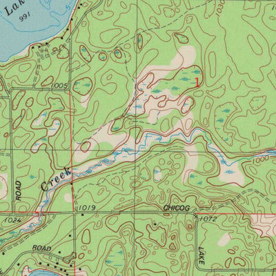 United States Geological Survey Horseshoe Lake, WI (1982, 24000-Scale) digital map