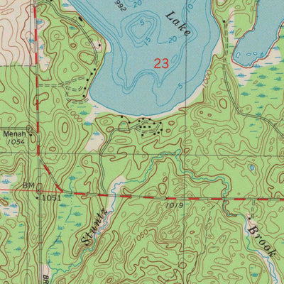 United States Geological Survey Horseshoe Lake, WI (1982, 24000-Scale) digital map