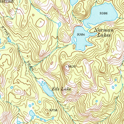 United States Geological Survey Horseshoe Lake, WY (1968, 24000-Scale) digital map