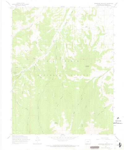 United States Geological Survey Horseshoe Mountain, CO (1967, 24000-Scale) digital map