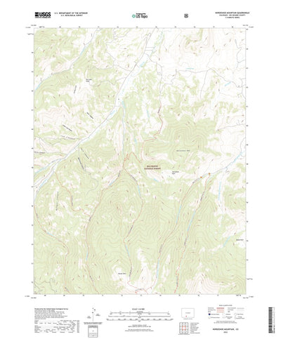 United States Geological Survey Horseshoe Mountain, CO (2022, 24000-Scale) digital map