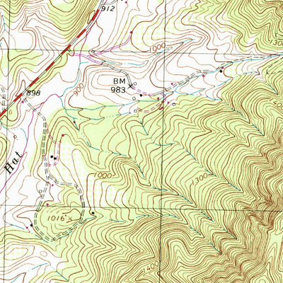 United States Geological Survey Horseshoe Mountain, VA (1999, 24000-Scale) digital map