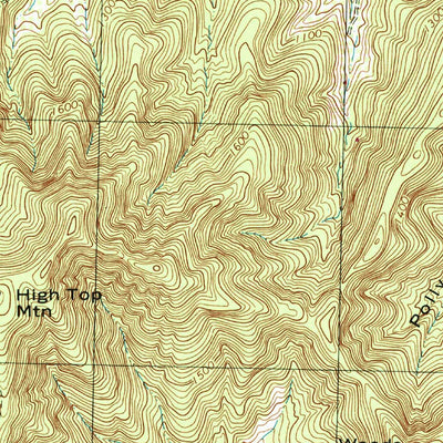 United States Geological Survey Horseshoe Mountain, VA (1999, 24000-Scale) digital map