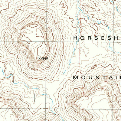 United States Geological Survey Horseshoe Mountains, TX (1983, 24000-Scale) digital map