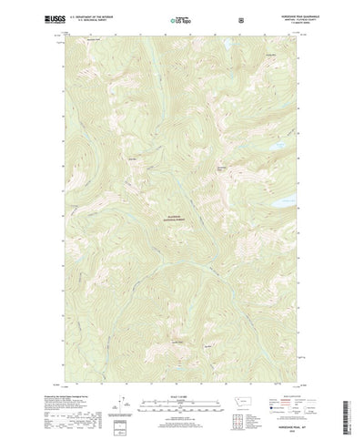 United States Geological Survey Horseshoe Peak, MT (2020, 24000-Scale) digital map