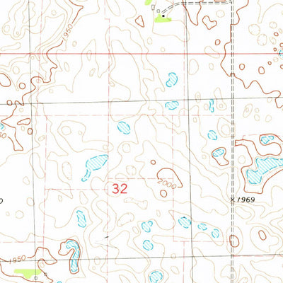 United States Geological Survey Horseshoe Valley, ND (1981, 24000-Scale) digital map