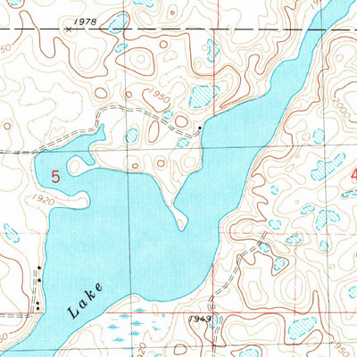 United States Geological Survey Horseshoe Valley, ND (1981, 24000-Scale) digital map