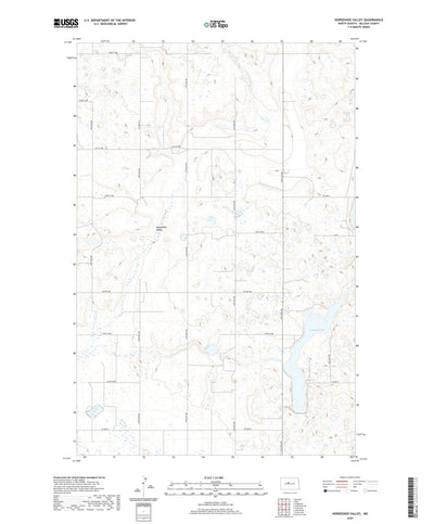 United States Geological Survey Horseshoe Valley, ND (2020, 24000-Scale) digital map